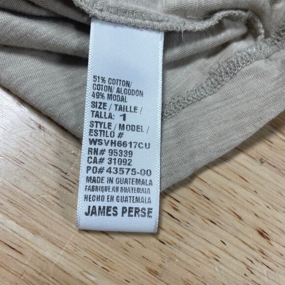 Standard James Perse NWT Scoop Back Tank Dress Size 1 US Small Tan Burnout - Picture 9 of 10